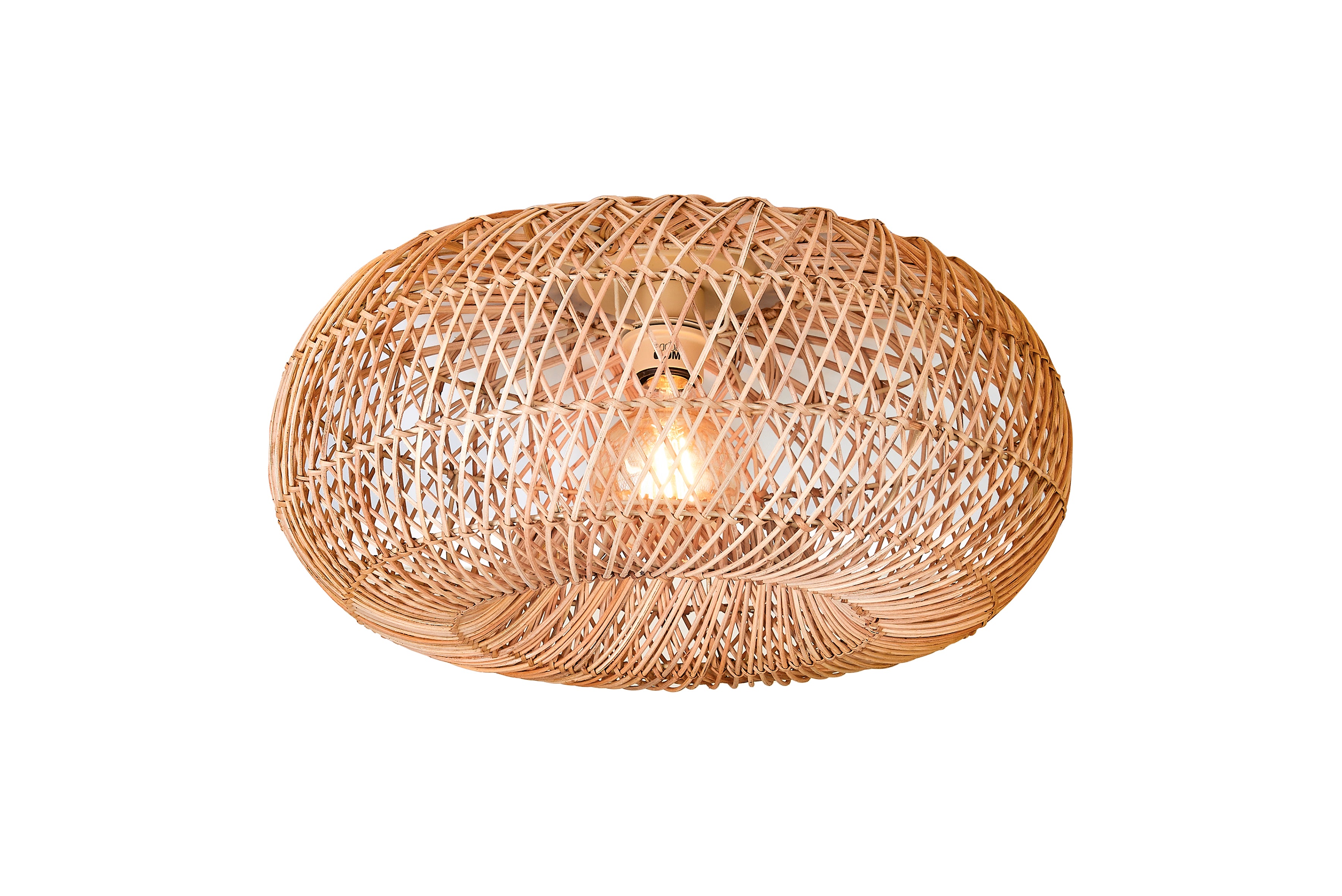 Good&Mojo Plafondlamp Arizona bamboe/kap ø50x23cm naturel, S